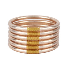Load image into Gallery viewer, Budhagirl Champagne All Weather Bangles, Set of 6 LARGE