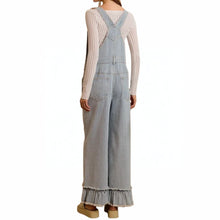 Load image into Gallery viewer, Washed Striped Overalls