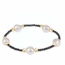 Load image into Gallery viewer, enewton Purpose Admire Pearl 8mm Faceted Hematite Gold Bead Bracelet