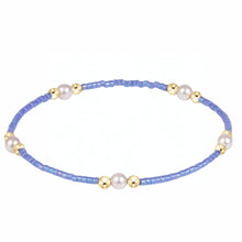 Load image into Gallery viewer, enewton Hope Purpose Pearl Bright Blue Gold Bead Bracelet