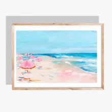 Load image into Gallery viewer, Rebecca Illustrated Umbrella Shore Art Print 11X14