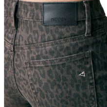 Load image into Gallery viewer, Hidden Mid Rise Brown Cheetah Print Dad Jeans