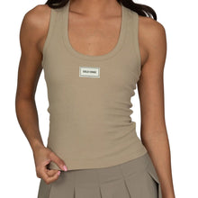 Load image into Gallery viewer, Pale Travertine Ribbed Cotton Tank