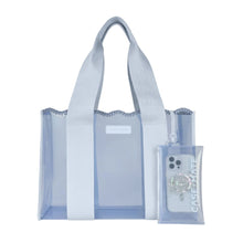Load image into Gallery viewer, Case Mate Blue Crochet Wave Jelly Tote