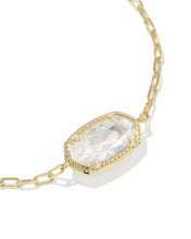 Load image into Gallery viewer, Kendra Scott Elaina Luxe Gold Chain Bracelet in White CZ
