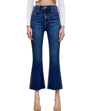 Load image into Gallery viewer, Happi Dark wash Cropped Flare