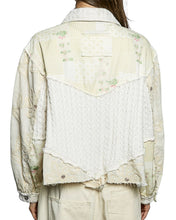Load image into Gallery viewer, Cable Knit Lace Patchwork Woven Long Sleeve Shirt Top