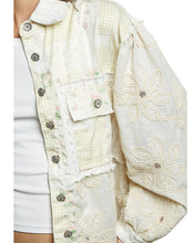 Load image into Gallery viewer, Cable Knit Lace Patchwork Woven Long Sleeve Shirt Top