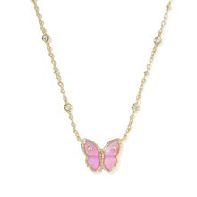 Load image into Gallery viewer, Kendra Scott Cailey Butterfly Gold Short Pendant Necklace