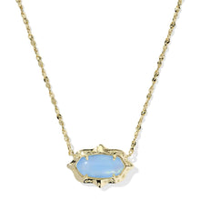 Load image into Gallery viewer, kendra Scott Elisa Scallop Frame Gold Short Pendant Necklace