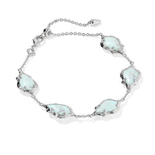 Load image into Gallery viewer, Kendra Scott Adriana Scallop Frame Silver Delicate Chain Bracelet