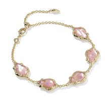 Load image into Gallery viewer, Kendra Scott Adriana Scallop Frame Gold Delicate Chain Bracelet