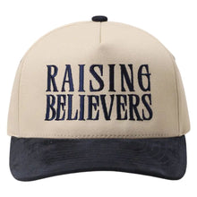 Load image into Gallery viewer, Raising Believers Suede Two-Tone Trucker Hat
