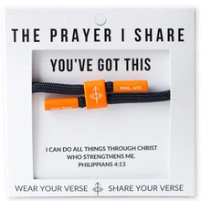Load image into Gallery viewer, You've Got This Bracelet, Christian Cord Bracelet