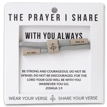 Load image into Gallery viewer, With You Always Cord Bracelet Christian Jewelry Scripture