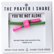 Load image into Gallery viewer, You're Not Alone Bracelet, Christian Cord Bracelet
