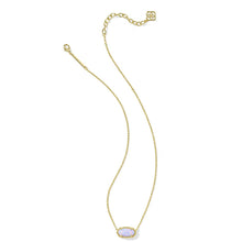 Load image into Gallery viewer, Kendra Scott Lilac Opal Elisa Gold Short Pendant Necklace
