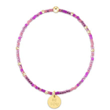 Load image into Gallery viewer, egirl Hope Unwritten Bracelet - Back To The Fuchsia - be you. Small Gold Disc