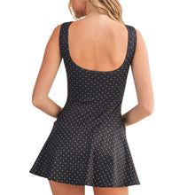 Load image into Gallery viewer, Polka Dot Print A-line Mini Dress With Drop Waist
