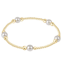 Load image into Gallery viewer, Enewton - Classic Gold Purpose Pattern 6mm Bead Bracelet Pearl