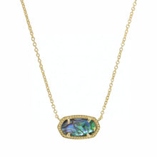 Load image into Gallery viewer, Kendra Scott Elisa Gold Pendant Necklace Abalone Shell