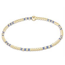 Load image into Gallery viewer, Hope Joy Pattern 2mm Bead Bracelet - Bright Blue