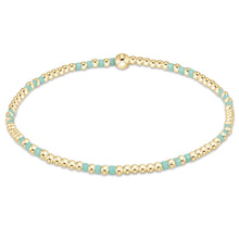 Load image into Gallery viewer, hope joy pattern 2mm bead bracelet - mint