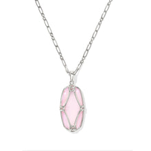 Load image into Gallery viewer, Kendra Scott Elle Latice Long Necklace Blush