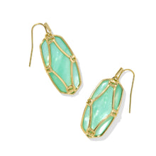 Load image into Gallery viewer, Kendra Scott Elle Lattice Gold Drop Earring