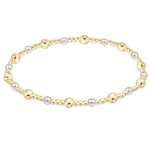Load image into Gallery viewer, classic sincerity pattern 4mm bead bracelet - pearl