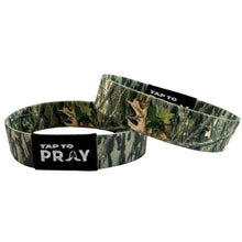 Load image into Gallery viewer, TAP TO PRAY WRISTBANDS - FOREST & TREE BARK CAMO-SMALL