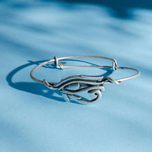 Load image into Gallery viewer, &LIVY Eye of Horus Symbol Wrap Expandable Bangle-Antique Silver