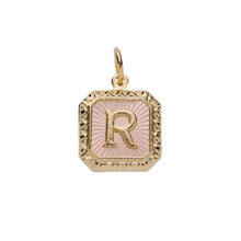 Load image into Gallery viewer, &Livy Two Tone Letter Charm-R