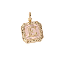 Load image into Gallery viewer, &Livy Two Tone Letter Charm-E