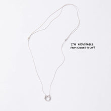 Load image into Gallery viewer, &Livy Expandable Intention Chain Charm Necklace-Silver