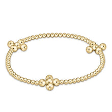 Load image into Gallery viewer, enewton EXTENDS Signature Cross Gold Pattern 2.5mm Bead Bracelet