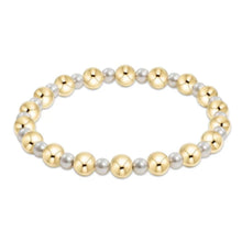 Load image into Gallery viewer, enewton Pearl Grateful Pattern 4mm Bead Bracelet-6mm Gold