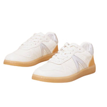 Load image into Gallery viewer, Mia Vesta Silver Metallic Sneaker