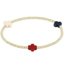Load image into Gallery viewer, Signature Cross Gold Firecracker Braclet