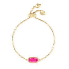 Load image into Gallery viewer, Elaina Gold Adjustable Chain Bracelet in Azalea Illusion