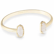 Load image into Gallery viewer, Kendra Scott Elton Gold Cuff Bracelet in Iridescent Drusy