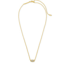 Load image into Gallery viewer, Kendra Scott Grayson Gold Pendant Necklace in White CZ