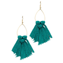 Load image into Gallery viewer, Small Teardrop &amp; Tassel Earring
