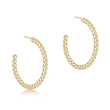 Load image into Gallery viewer, enewton Beaded Classic 1.25&quot; Post Hoop-3mm Gold
