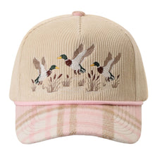 Load image into Gallery viewer, Flying Mallard Ducks Embroidered Corduroy Hat
