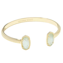 Load image into Gallery viewer, Kendra Scott Elton Gold Cuff Bracelet Light Blue Illusion
