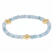 Load image into Gallery viewer, enewton Signature Cross 4mm Gemstone Aquamarine
