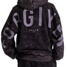 Load image into Gallery viewer, Glo King Essential Forgiven Hoodie Snow Wash Black
