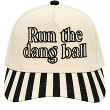Load image into Gallery viewer, Run The Dang Ball Stripe Hat
