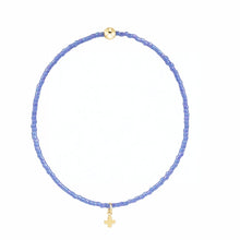 Load image into Gallery viewer, enewton Hope Classic Bright Blue Signature Cross Small Gold Charm Bracelet
